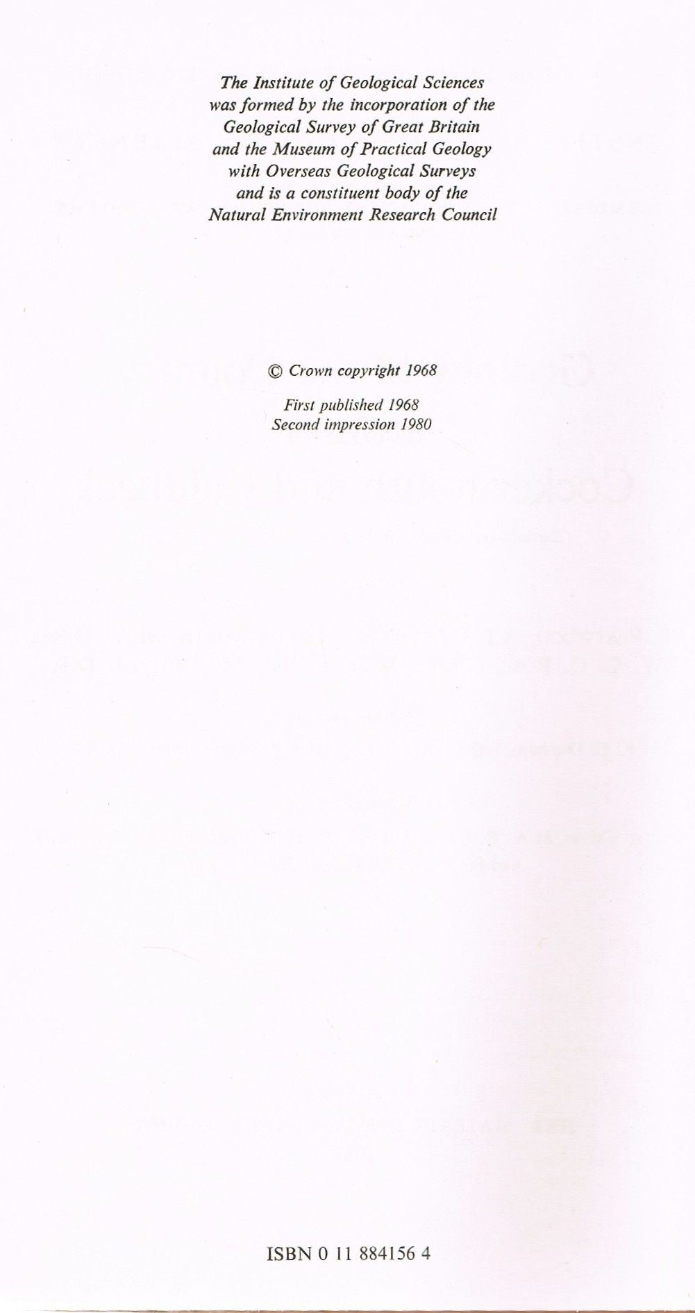 Geology of the Country Around Cockermouth and Caldbeck (Geological Memoirs & Sheet Explanations (England & Wales))