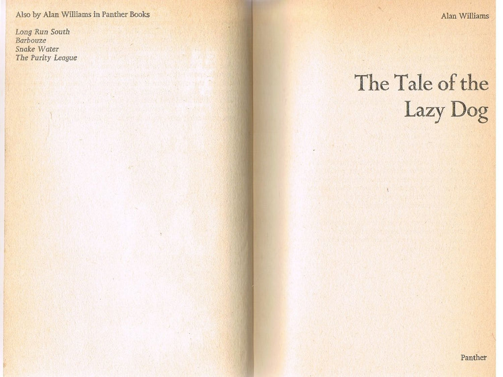 The Tale of the Lazy Dog (Panther Books) by Alan Williams