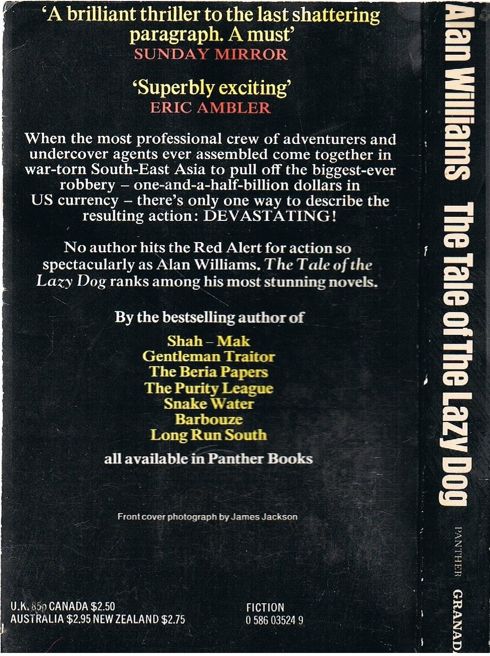 The Tale of the Lazy Dog (Panther Books) by Alan Williams