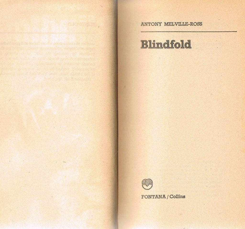 Blinfold by Antony Melville-Ross (Fontana Books 5808)
