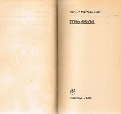 Blinfold by Antony Melville-Ross (Fontana Books 5808)