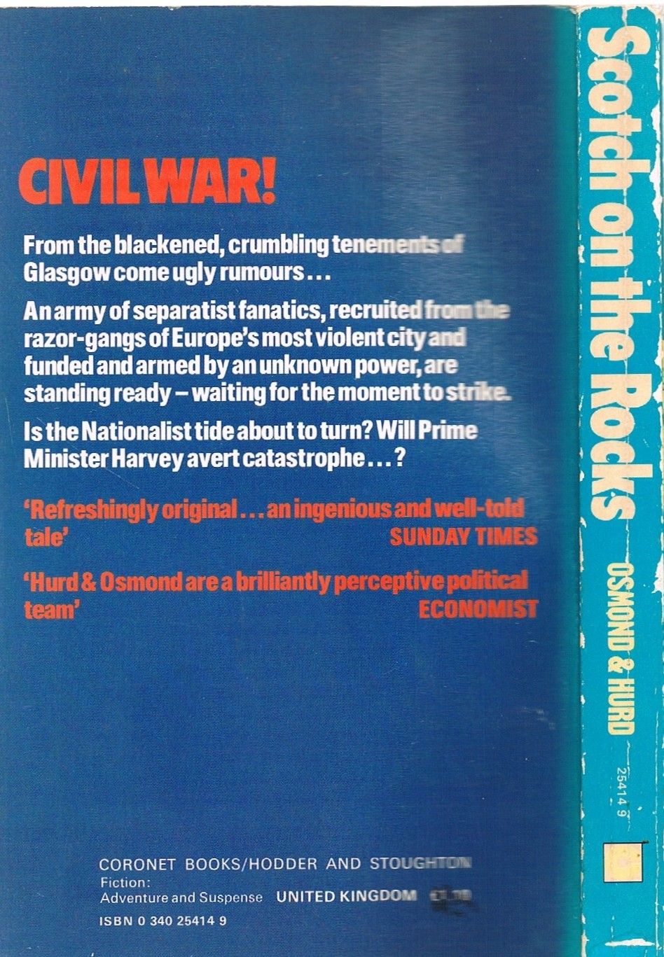 Scotch on the Rocks (Coronet Books) by Andrew Osmund & Douglas Hurd,