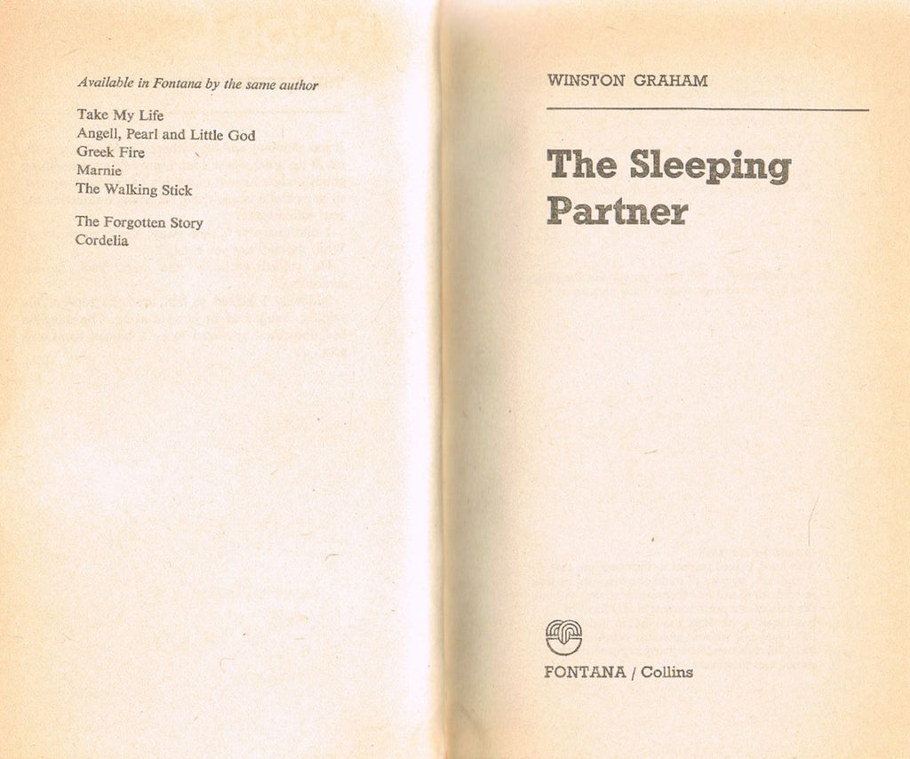The Sleeping Partner (Fontana Books 2635) by Winston Graham