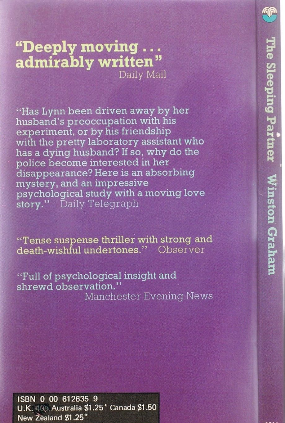 The Sleeping Partner (Fontana Books 2635) by Winston Graham