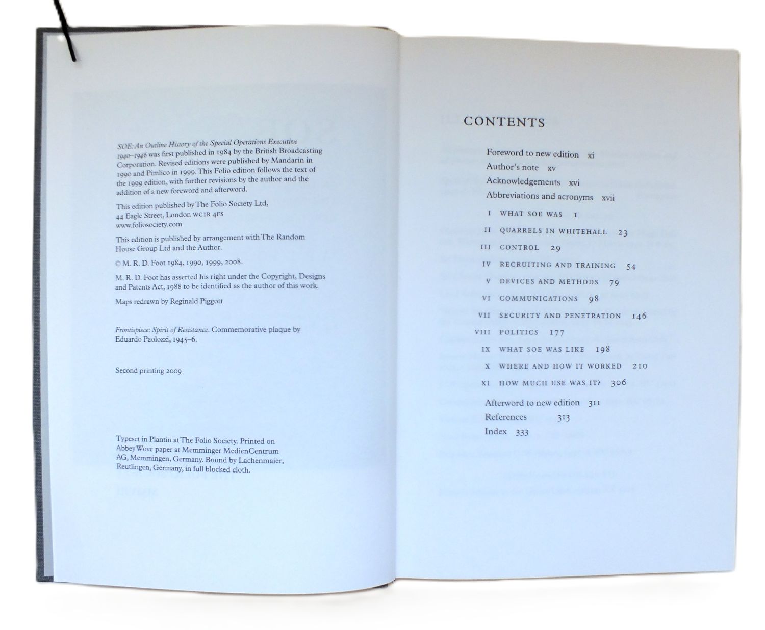 SOE.  An Outline History of The Special Operations Executive 1940-1946 by M.R.D. Foot