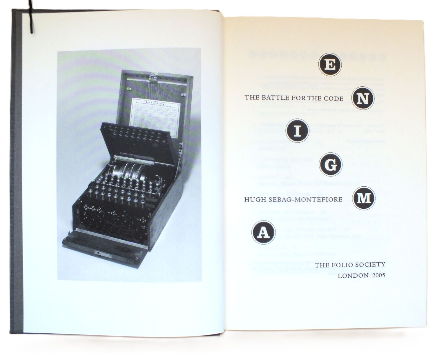 Enigma. The Battle for the Code by Hugh Sebag-Montefiore