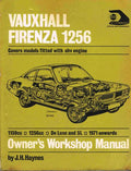 Vauxhall Firenza 1159 and 1256 cc Owner's Workshop Manual