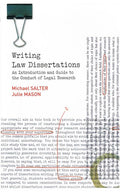 Writing Law Dissertations: An Introduction and Guide to the Conduct of Legal Research
