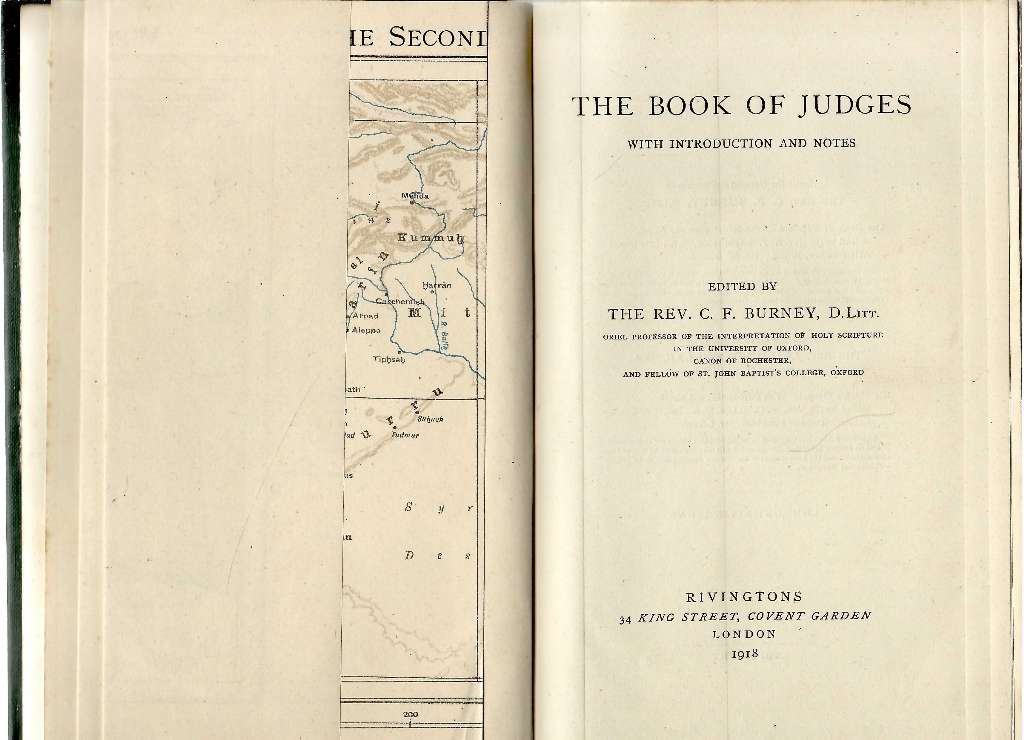 The Book of Judges : with Introduction and Notes / Edited by C. F. Burney