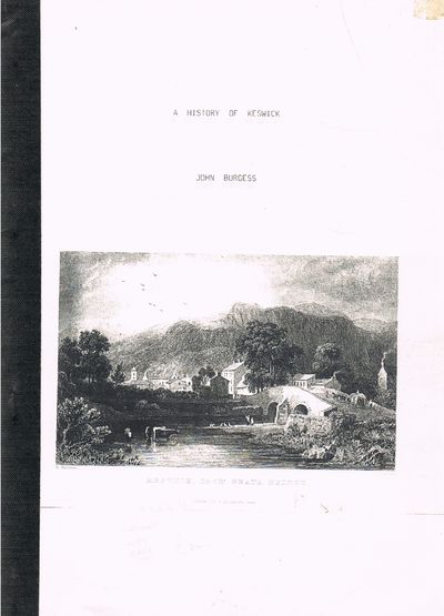 History of Keswick by JOhn Burges