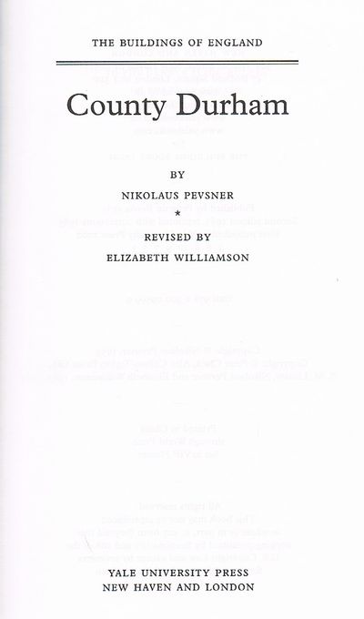County Durham (Pevsner Architectural Guides: Buildings of England)