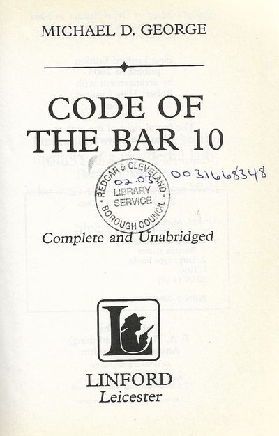 Code Of The Bar 10 (Linford Western Library)