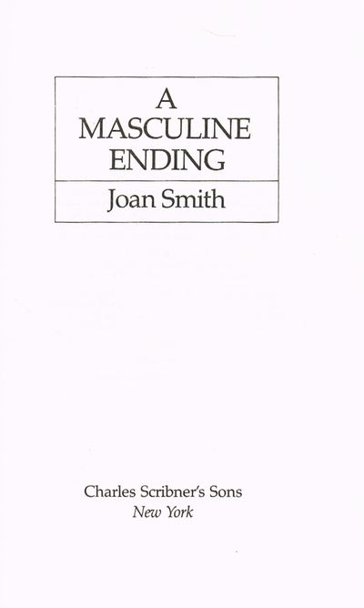 A Masculine Ending