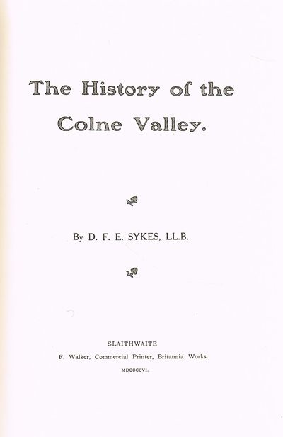 The History of the Colne Valley