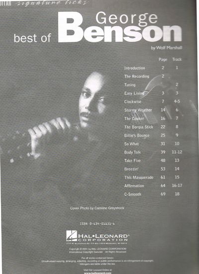 Best of George Benson: A Step-By-Step Breakdown of His Guitar Styles and Techniques [With CD Includes Full-Band Examples of All Exercises] (Signature Licks): Guitar Signature Licks