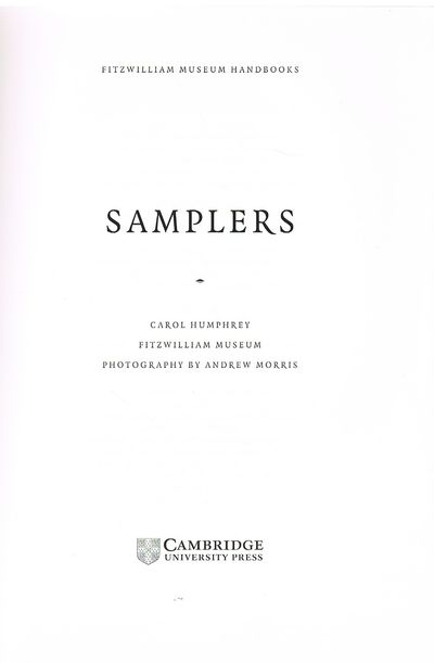 Samplers (Fitzwilliam Museum Handbooks)