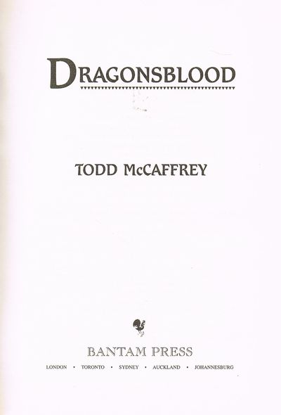 Dragonsblood: A New Novel of Pern