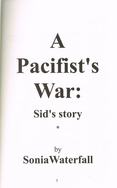 A Pacifist's War