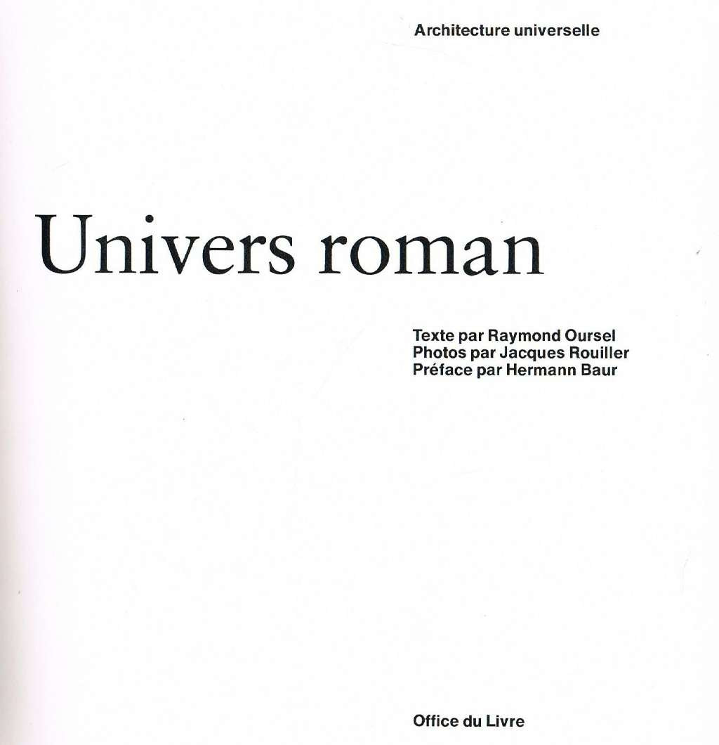 Univers roman