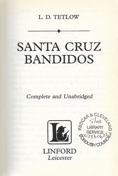 Santa Cruz Bandidos (Linford Western Library)
