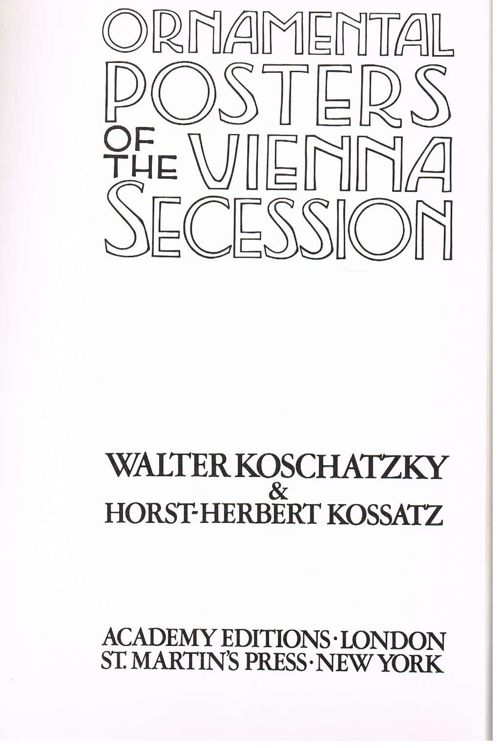 Ornamental Posters of the Vienna Secession