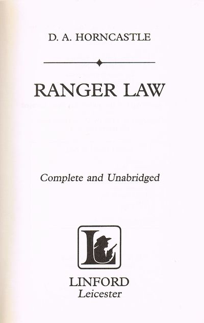 Ranger Law (Linford Western Library)