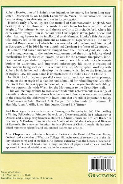 Robert Hooke and the English Renaissance