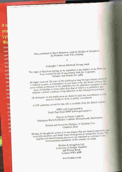 Careless in Red: An Inspector Lynley Novel: 12