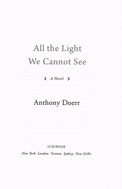 All the Light We Cannot See