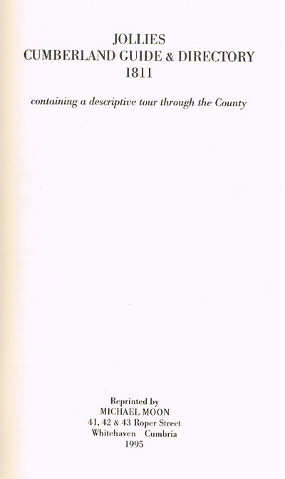Jollie's Cumberland Guide and Directory, 1811 by Francis Jollie