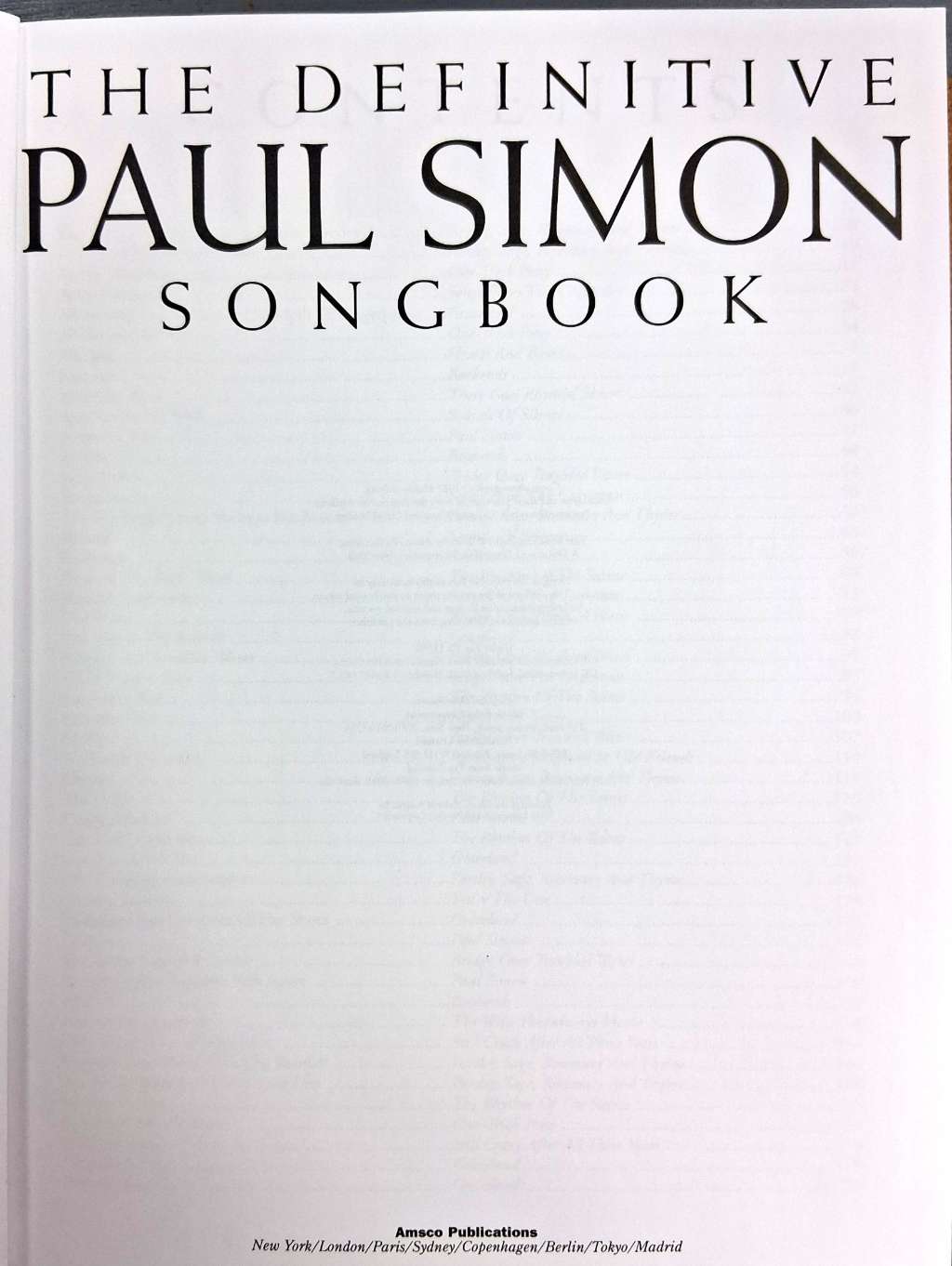The Definitive Paul Simon Songbook