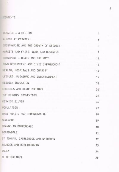 History of Keswick by JOhn Burges