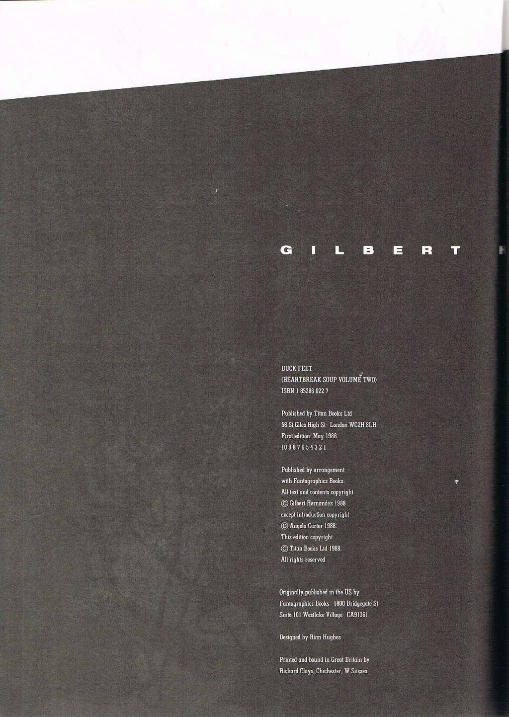 Duck Feet (No. 2) (Heartbreak Soup) by Gilbert Hernandez