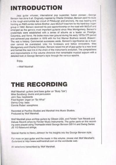 Best of George Benson: A Step-By-Step Breakdown of His Guitar Styles and Techniques [With CD Includes Full-Band Examples of All Exercises] (Signature Licks): Guitar Signature Licks