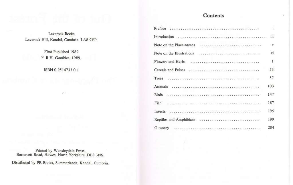 Out of the Forest: Natural World and the Place-names of Cumbria by Robert Gambles