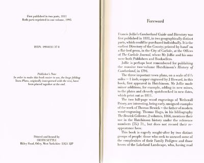 Jollie's Cumberland Guide and Directory, 1811 by Francis Jollie