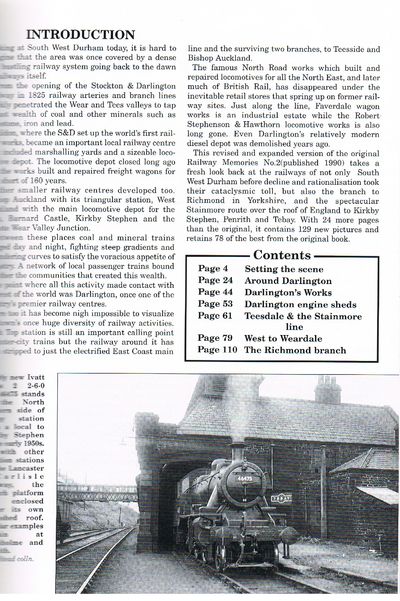 Darlington and South West Durham: With Richmond and the Stainmore Line: No. 17 (Railway Memories)