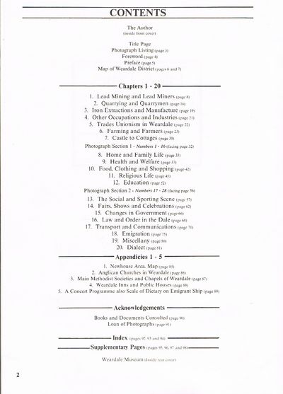 Life and Times in Weardale, 1840-1910