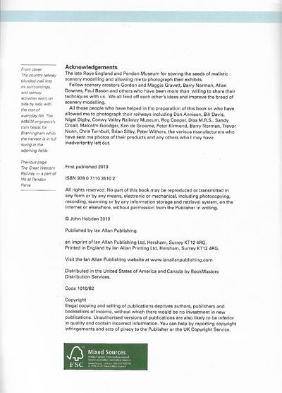 Aspects of Modelling: Scenery