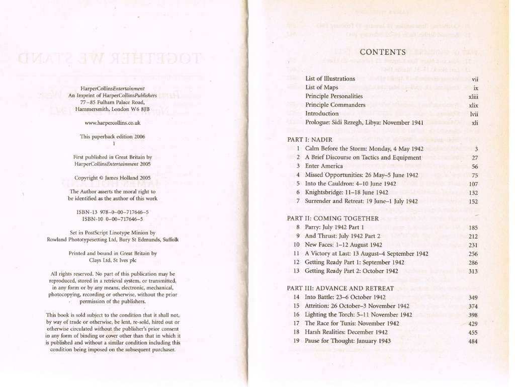 Together We Stand: An essential military history book of World War II North African campaigns (1942–1943)