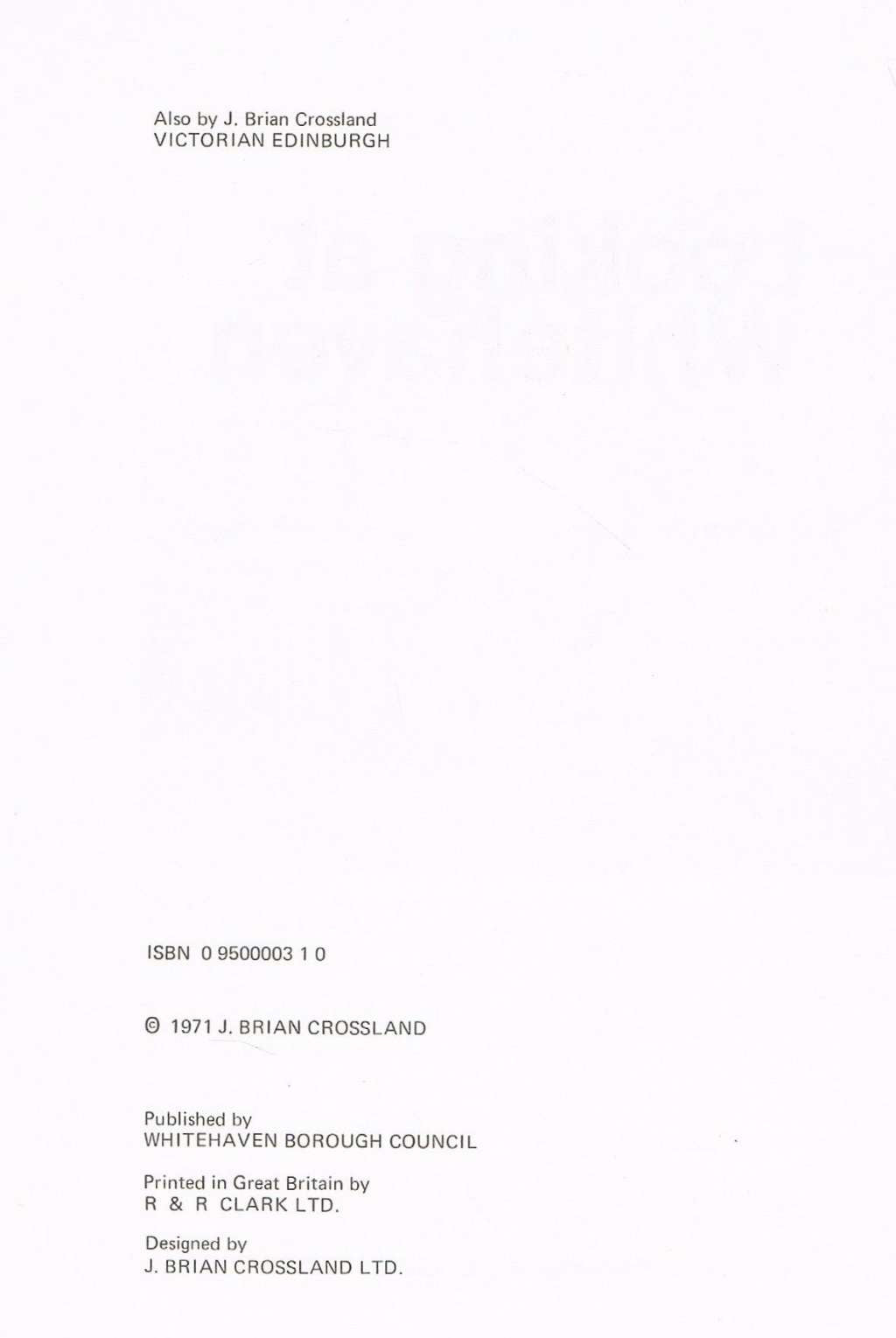 Looking at Whitehaven by J. Brian Crossland