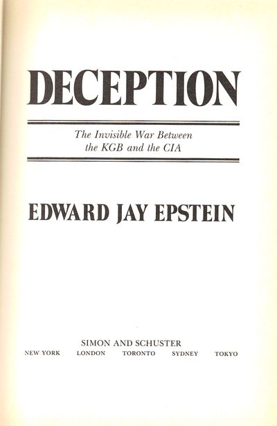 Deception: The Invisible War Between the KGB and the CIA