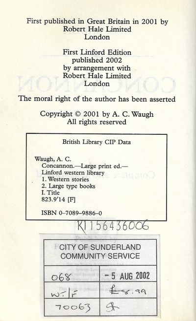 Concannon (Linford Western Library)
