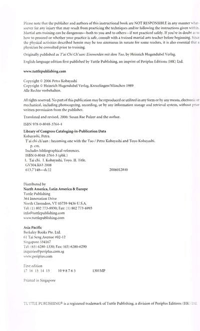 T'ai Chi Ch'uan: Becoming One with the Tao (Tuttle Martial Arts)