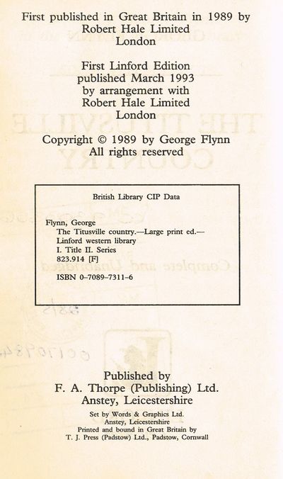The Titusville Country (Linford Western Library)