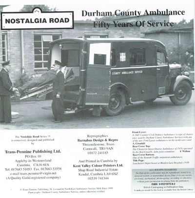 Durham County Ambulance: 50 Years of Service: v. 2 (Nostalgia Road)