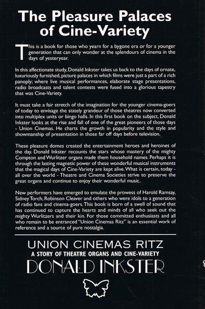 "Union Cinemas Ritz": A Story of Theatre Organs and Cine-variety