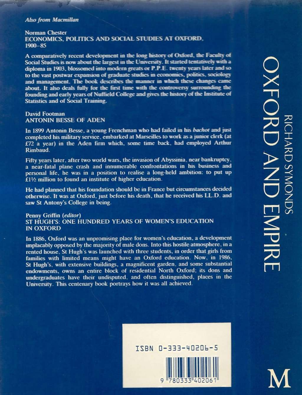 Oxford and Empire: The Last Lost Cause?