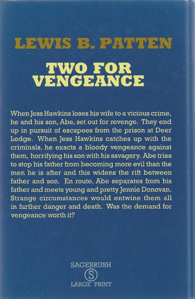 Two for Vengeance (Sagebrush Large Print Western Series)