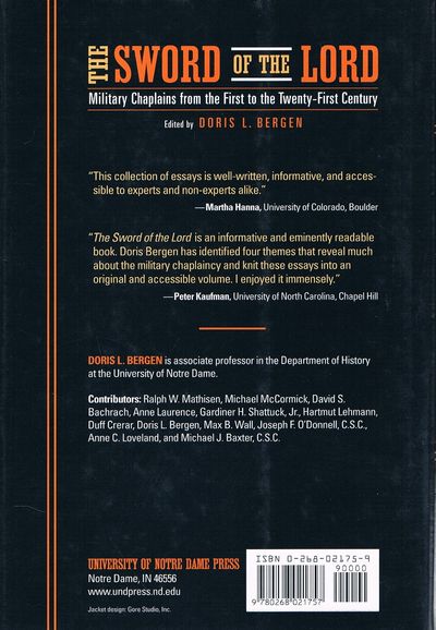 The Sword of the Lord: Military Chaplains from the First to the Twenty-First Century (Critical Problems in History)